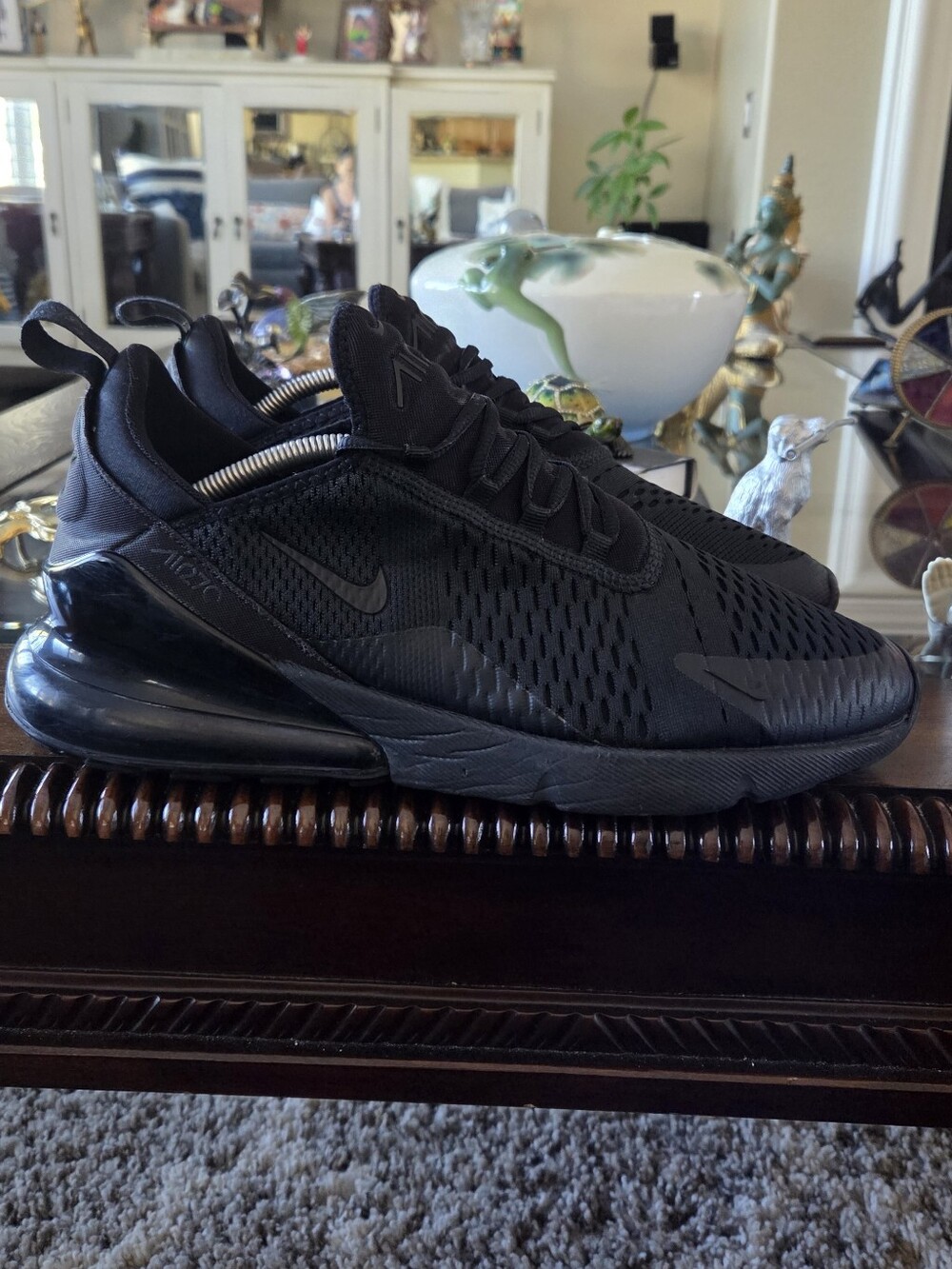 Nike Men's Air Max 270 All-Black Athletic Sneakers